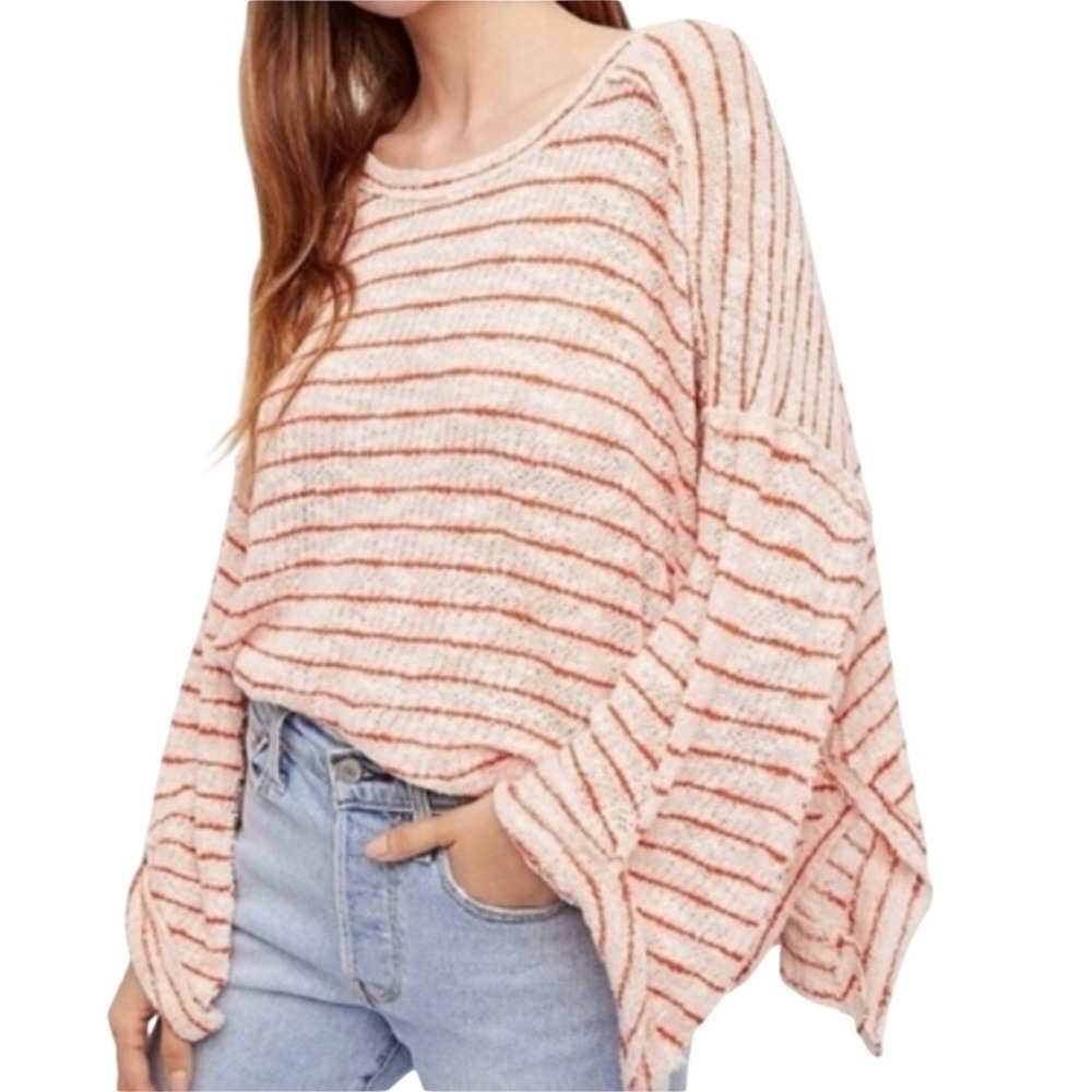 Free People We The Free Island Girl Striped Top Slouchy Oversized Small